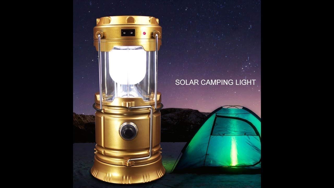 Camping Lantern Torch Solar Light – Dual-Powered Lighting