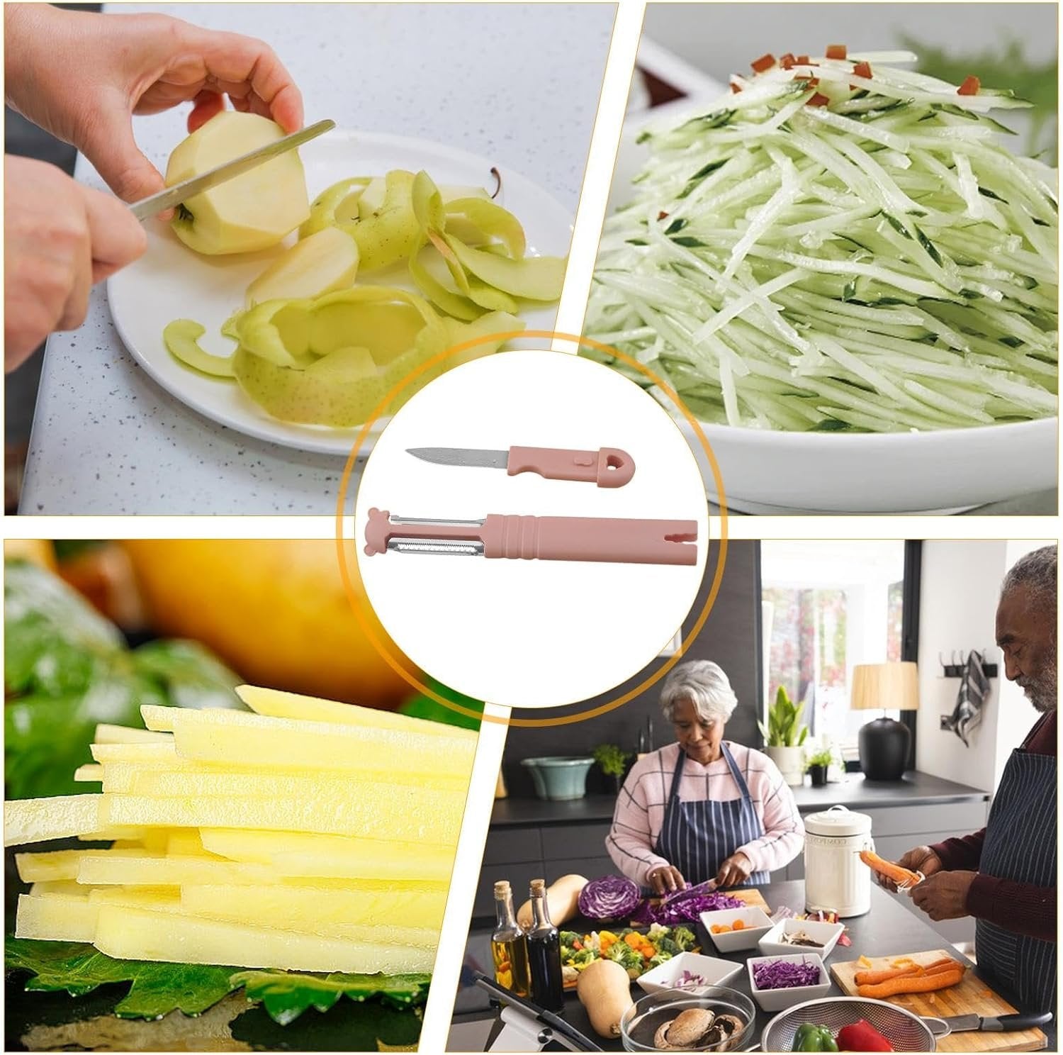 2 In 1 Kitchen Stainless Peeler – Dual-Function Convenience