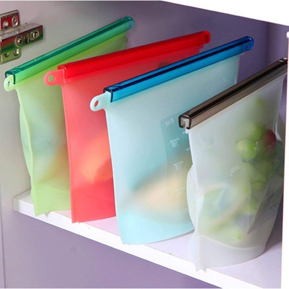 1000ML Silicone Food Storage Bag | Reusable, Leak-Proof & BPA-Free | Eco-Friendly Alternative to Plastic