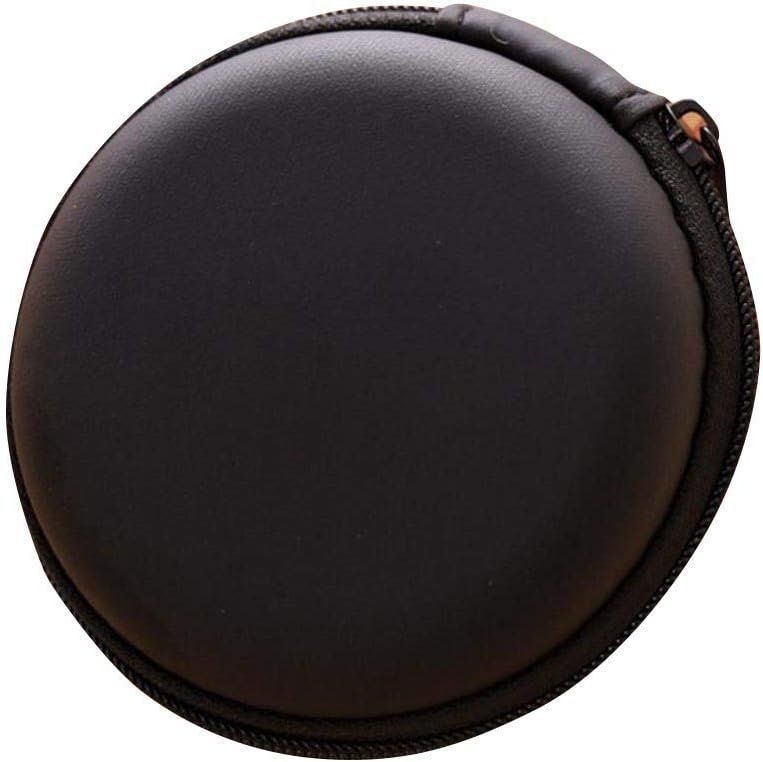Round Zippered Earphone Cover – Protective Case for Earphones & Earbuds, Compact & Portable