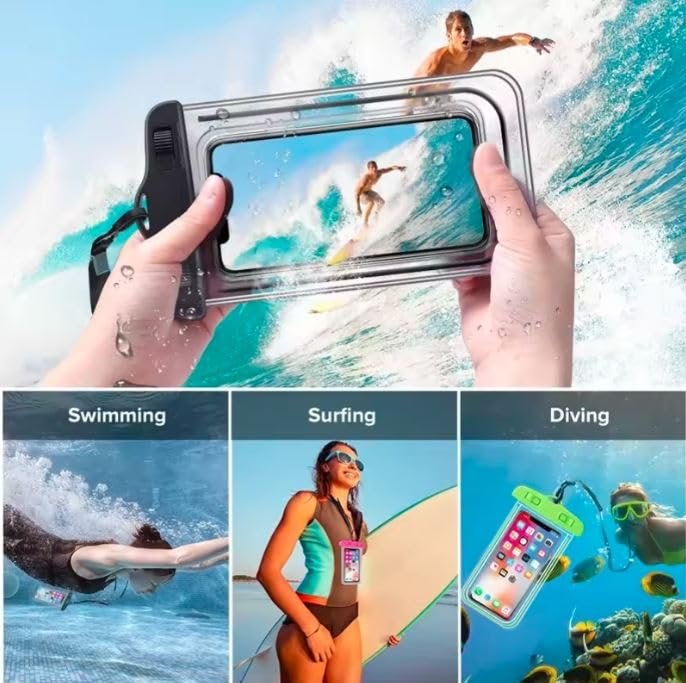 Universal Waterproof Mobile Cover Case – Full Protection for Phones, Devices, & Electronics