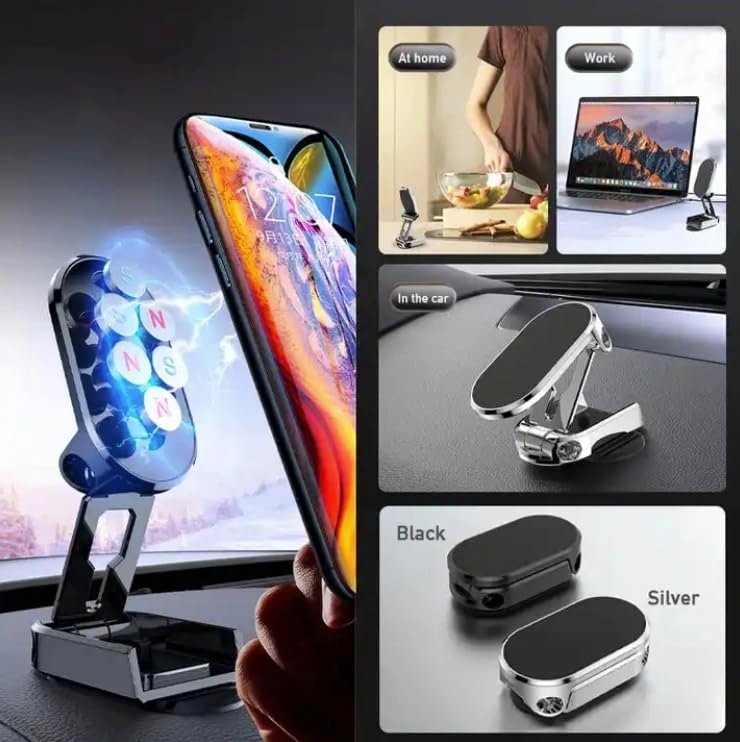 Magnetic Mobile Phone Holder – Easy Mounting for Your Phone, Car, & Home Use
