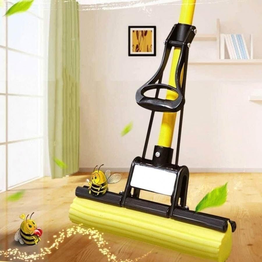 Squeeze Sponge Mop for Floor Cleaning – Self-Wringing Mop for Easy Floor Cleaning