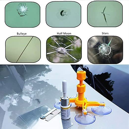 Windscreen Glass Crack Repairing Kit – Car Glass Crack & Chip Fixing Solution