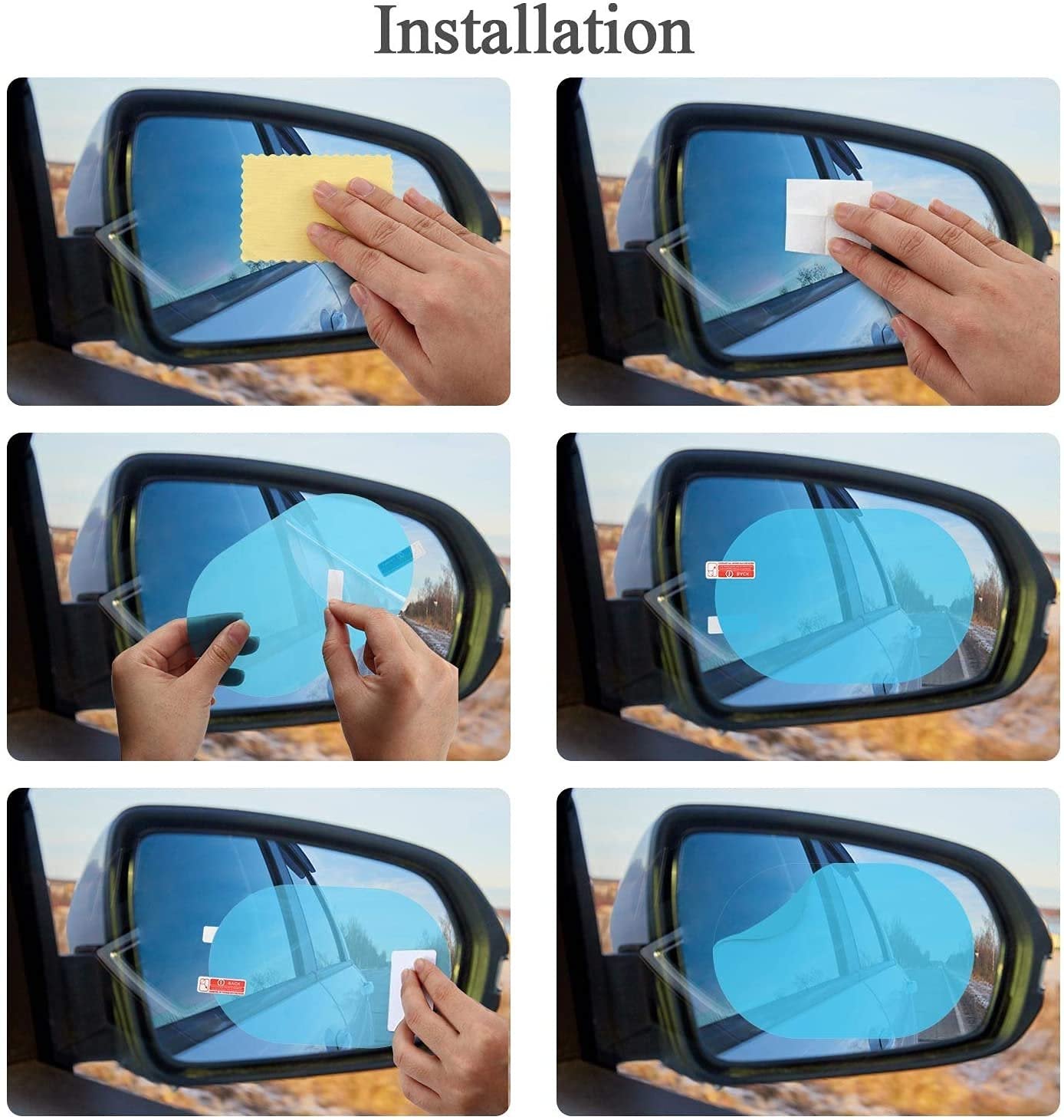 Anti-Fog Film (Square) – Clear Vision Film for Car Windows & Mirrors