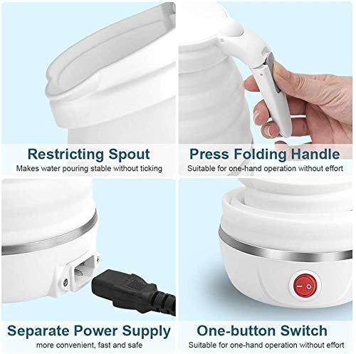 Silicon Foldable Travel Kettle – Compact, Space-Saving Electric Kettle for Travel and Home Use