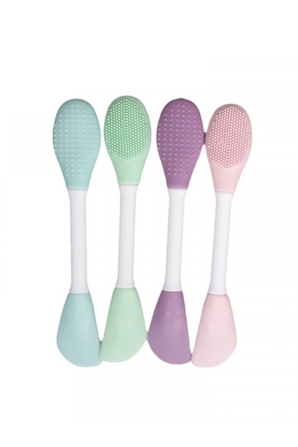 2 Side Facial Cleansing Brush ? Soft Silicone & Bristle Dual-Sided Exfoliator | Deep Pore Cleanser for Face, Gentle Scrub Brush for All Skin Types ? Reusable & Travel Friendly