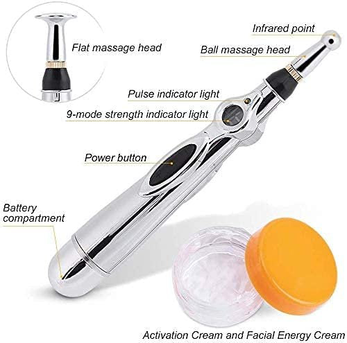 Acupuncture Body Massager Pen ? Electric Meridian Energy Pulse Pen for Pain Relief & Muscle Relaxation | Non-Invasive Acupressure Therapy Tool