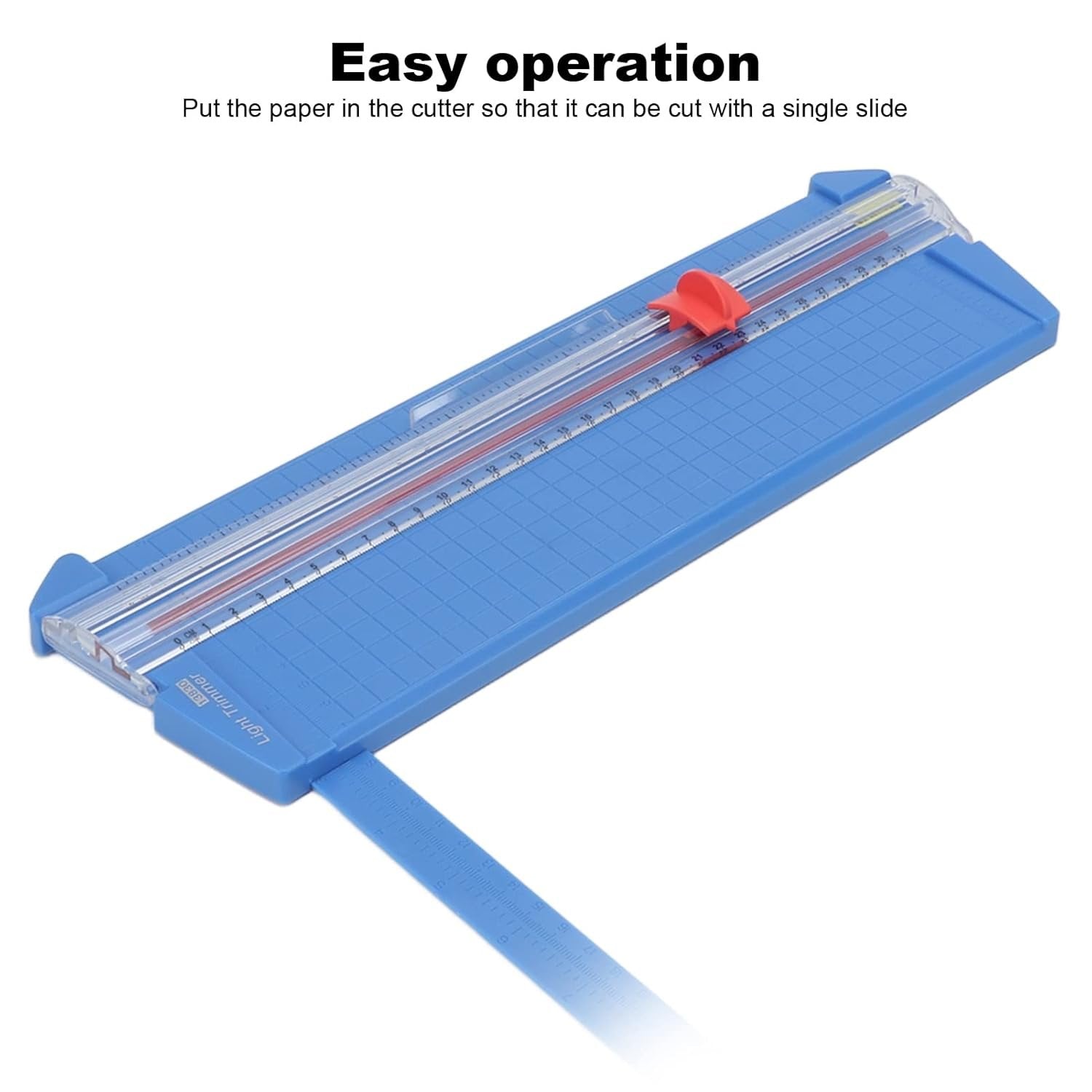 Manual Paper Cutter with Ruler ? Precision Guillotine Trimmer for A4/A5 ? Sharp Blade, Adjustable Guide, Non-Slip Base ? Ideal for Office, School, Craft, and Home Use
