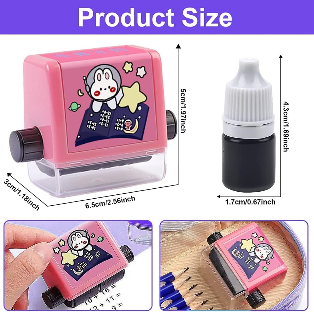 Subtraction Rolling Stamp ? Quick and Easy Document Privacy Protection ? Conceals Sensitive Information ? Ideal for Mail, Labels, and Personal Papers ? Refillable, Non-Toxic, Mess-Free
