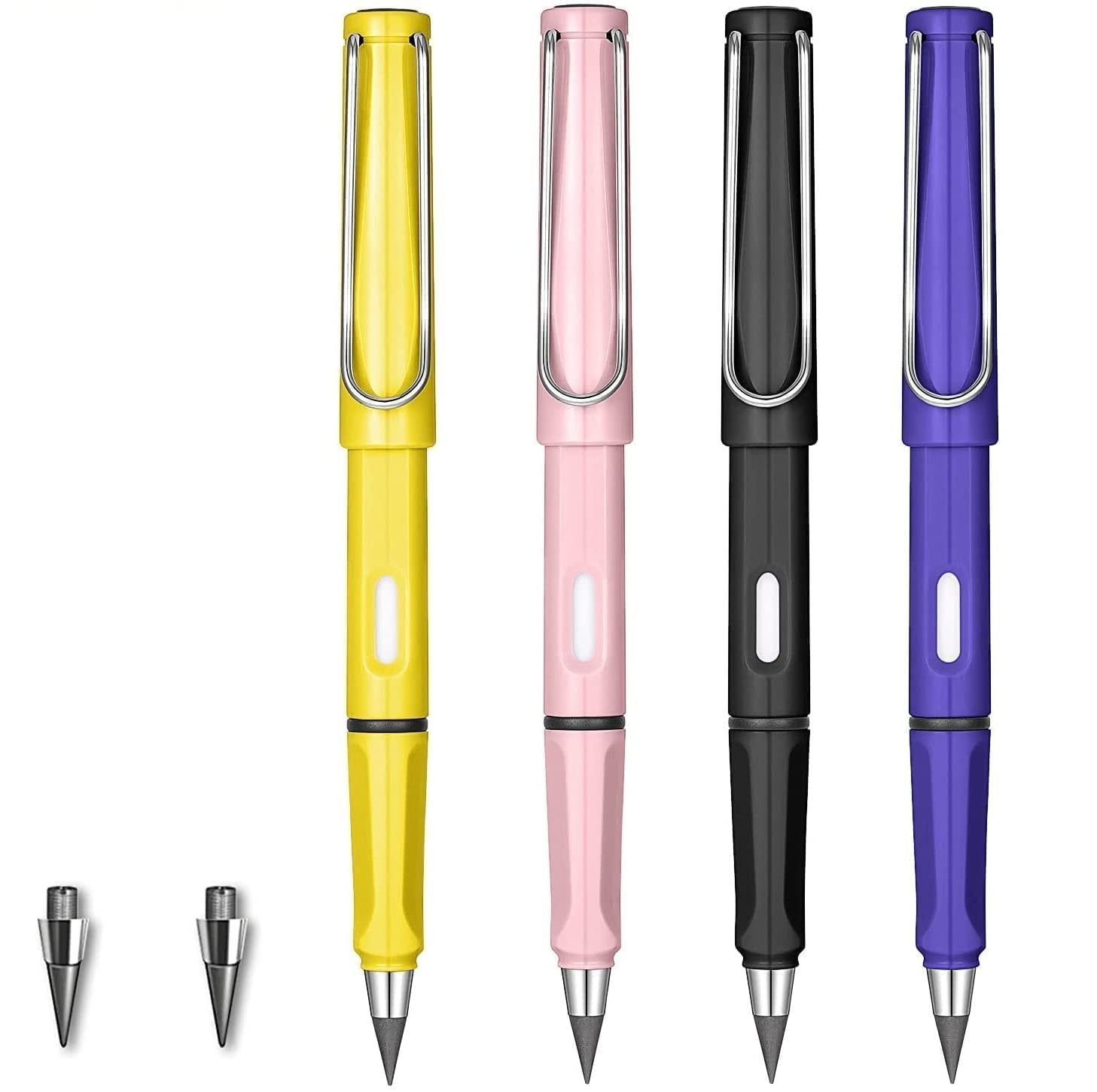 Inkless Pencil with Eraser ? Reusable, Mess-Free Writing Tool ? Durable Metal Tip, Erasable Marks, Eco-Friendly ? Ideal for School, Office, Drawing, and Note-Taking
