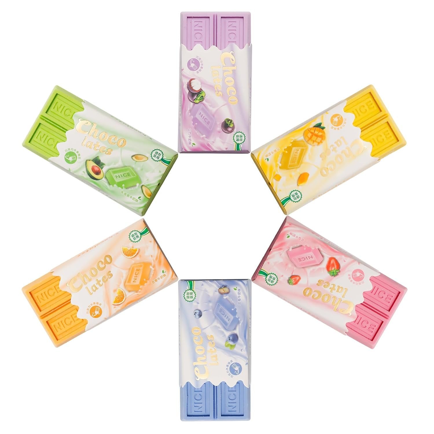 Creative Chocolate Shaped Eraser ? 1 PC ? Fun and Realistic Chocolate Bar Design ? Cute and Unique Eraser for Kids, Students, and Collectors ? Non-Toxic, Durable, Perfect for School and Gifts

