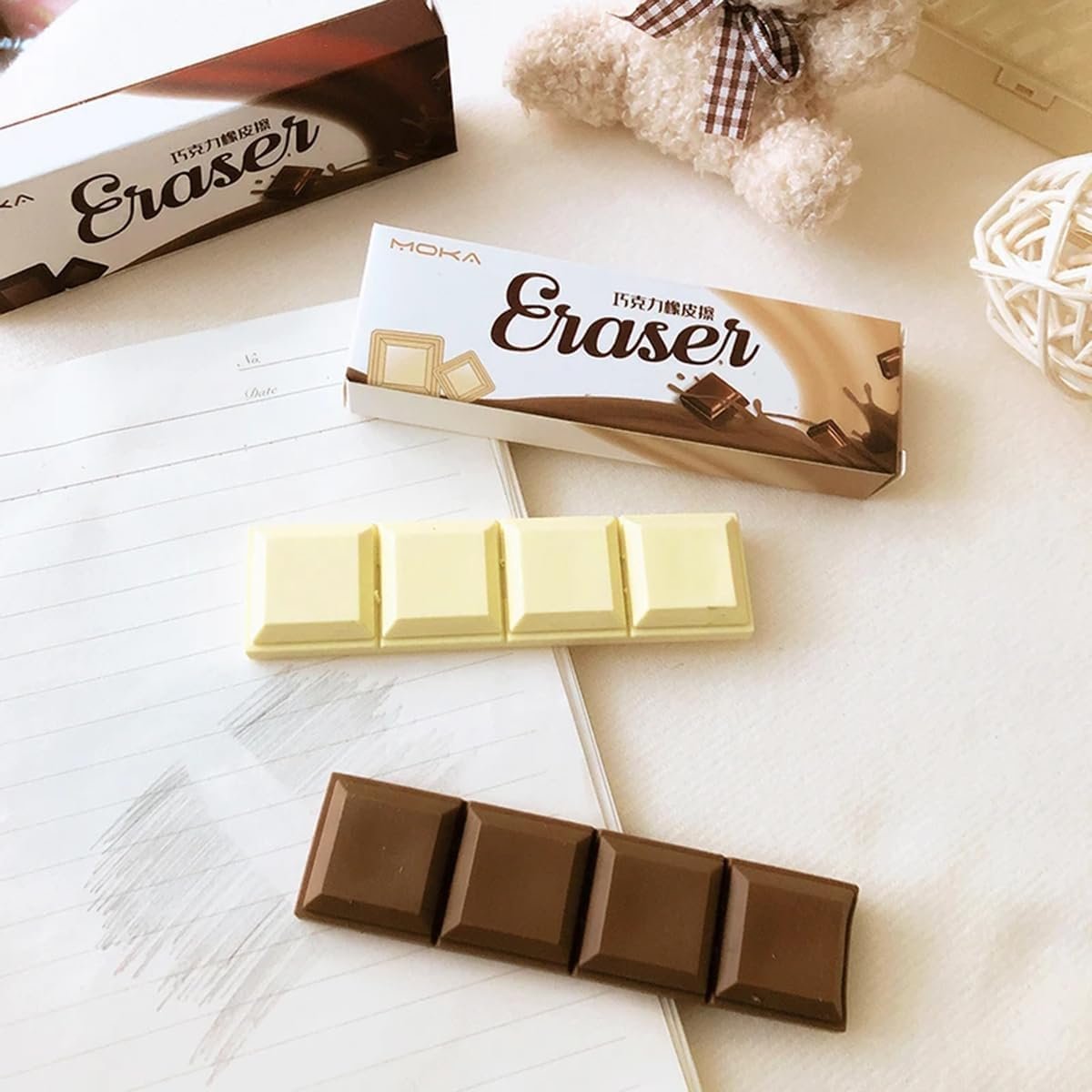 Cadbury Shaped Eraser ? 1 PC ? Fun and Realistic Chocolate Bar Design ? Cute, Creative, and Unique Eraser for Kids, Students, and Collectors ? Non-Toxic, Durable, Perfect for School and Gifts

