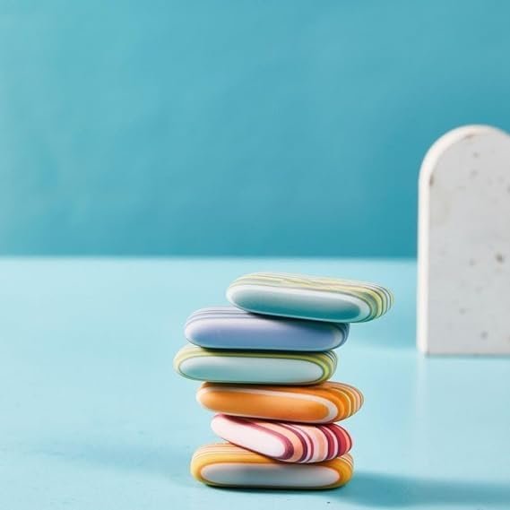 Soap Shaped Eraser ? 1 PC ? Creative and Realistic Soap Bar Design ? Fun and Unique Eraser for Kids, Students, and Collectors ? Non-Toxic, Durable, Perfect for School Supplies and Gifts
