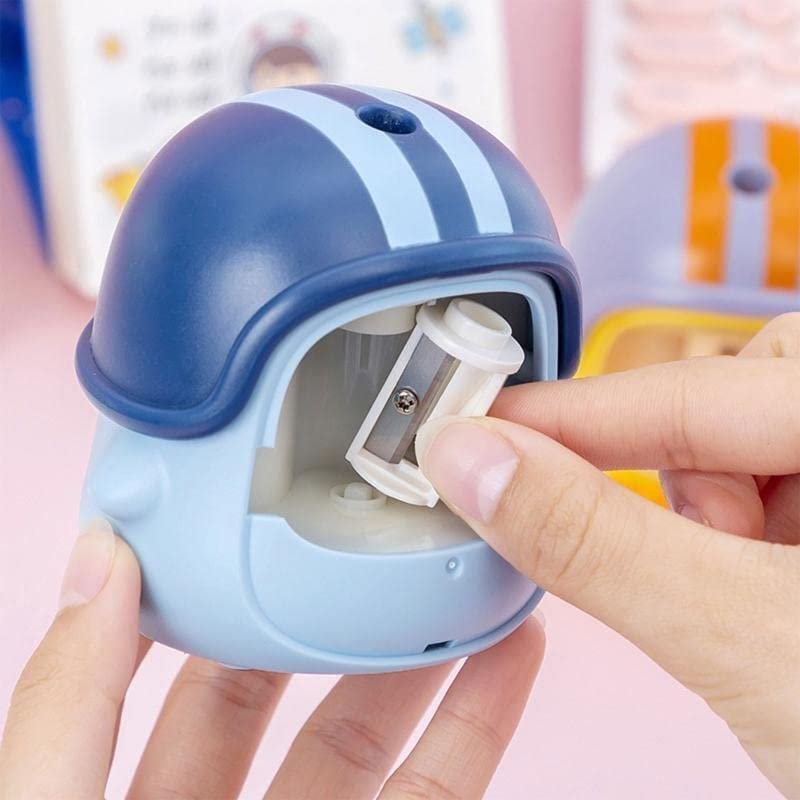Electric Automatic Pencil Sharpener for Kids ? Safe, Fast, and Easy to Use ? Ideal for School, Home, and Art ? Non-Slip Base, Automatic Stop, Battery Operated ? Perfect for Young Learners

