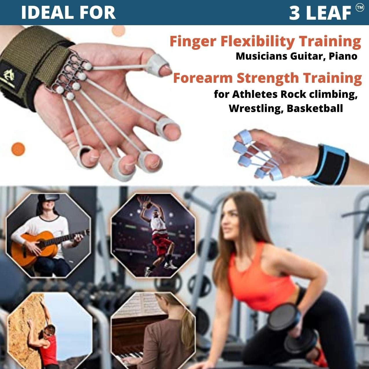Forearm Exerciser Finger Grip Strengthener | Portable Hand Strengthener | Ideal for Improving Grip, Wrist, and Forearm Muscle Health

