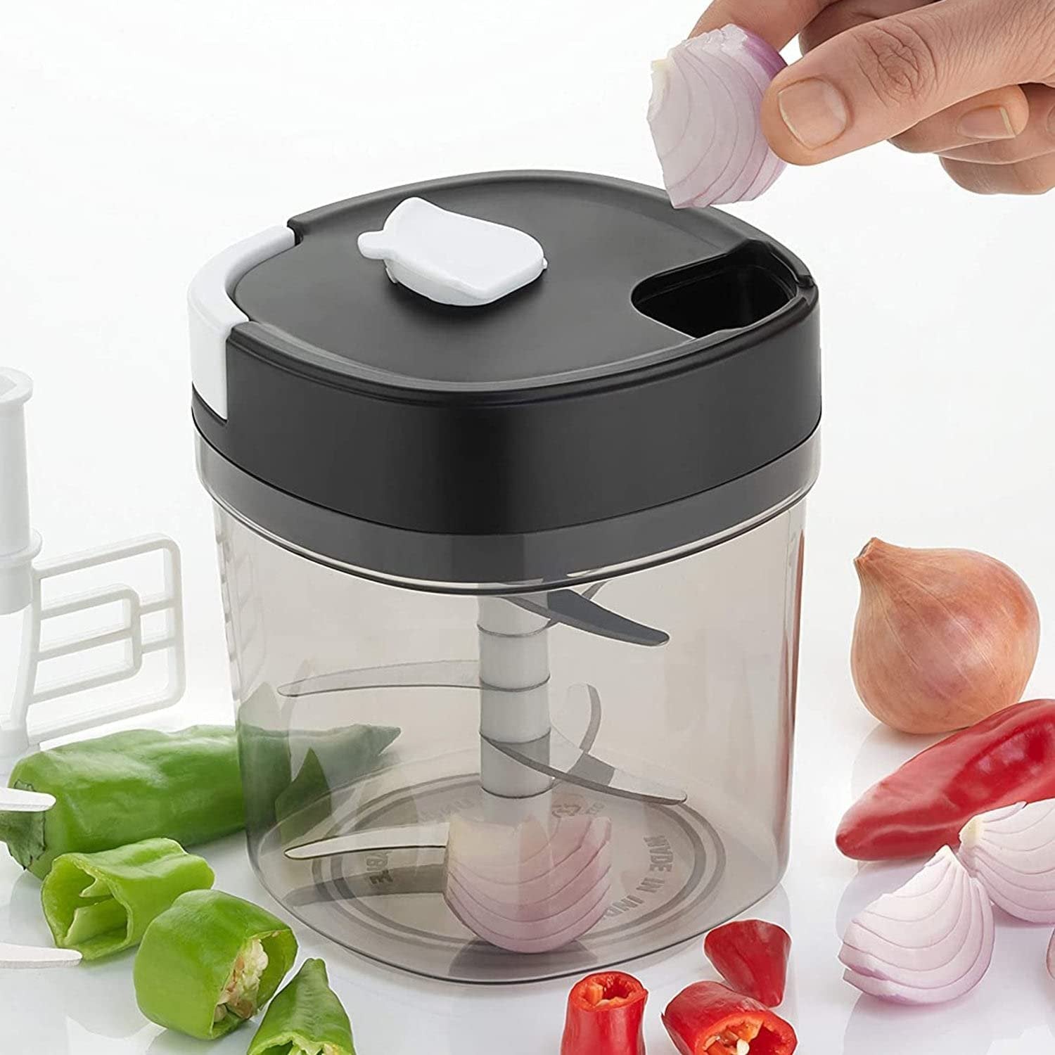 1000ml Handy Quick Chopper | Large Capacity Manual Vegetable & Fruit Chopper | Efficient, Easy-to-Use Kitchen Tool for Fast Prep
