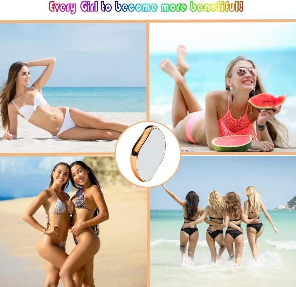 Crystal Hair Remover | Gentle & Pain-Free Hair Removal | Smooth & Effortless for Face, Arms & Legs | Reusable & Convenient
