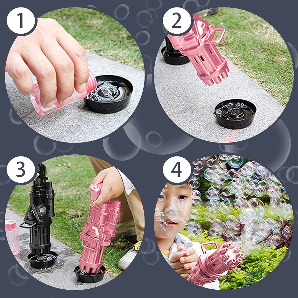 Electric Bubble Gun | Fun & Interactive Bubble Maker | Kids-Friendly, Easy to Use | Perfect for Outdoor & Indoor Fun

