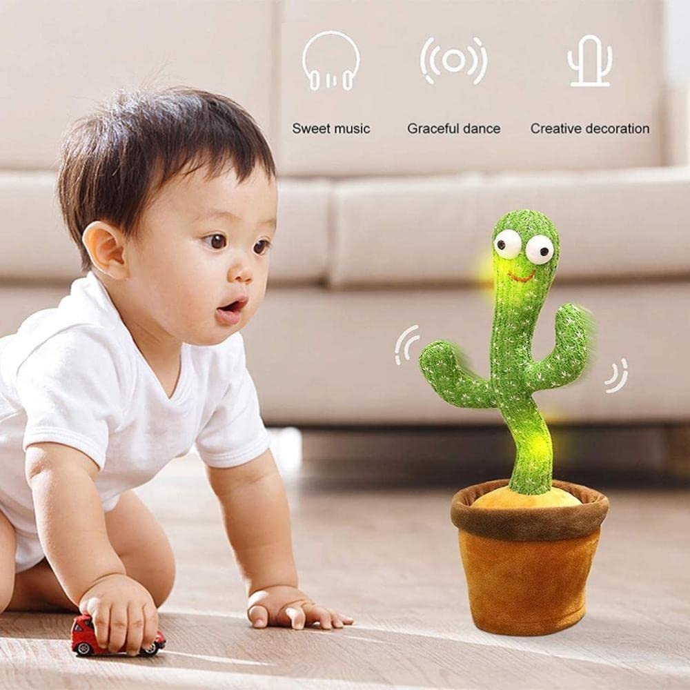 Dancing Cactus Toy | Fun & Interactive Musical Toy | Moves, Sings & Shakes | Perfect for Kids & Decoration

