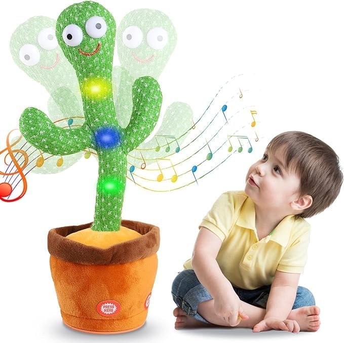 Dancing Cactus Toy | Fun & Interactive Musical Toy | Moves, Sings & Shakes | Perfect for Kids & Decoration


