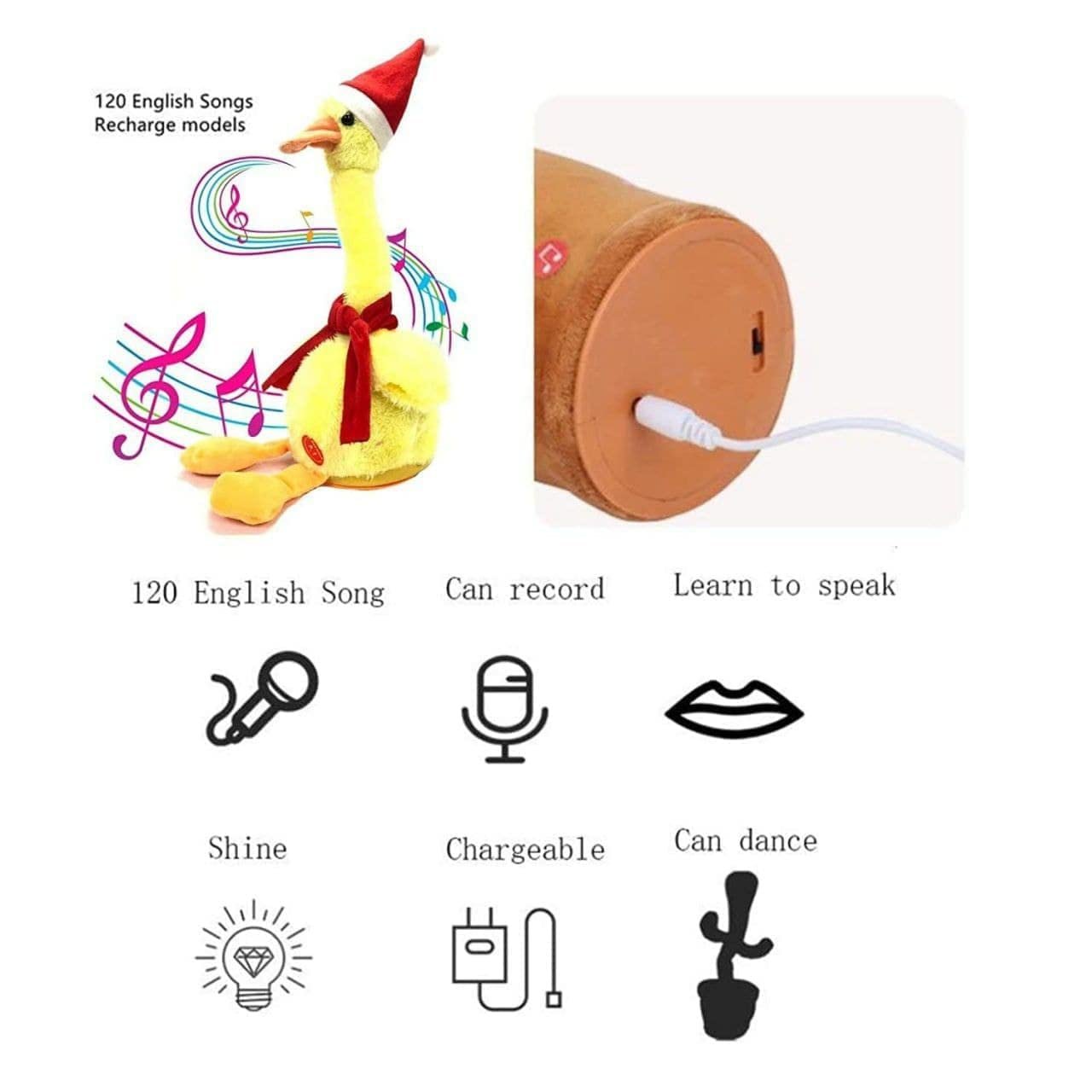 Dancing Duck Toy | Musical & Interactive Toy | Shakes, Dances & Sings | Fun Gift for Kids

