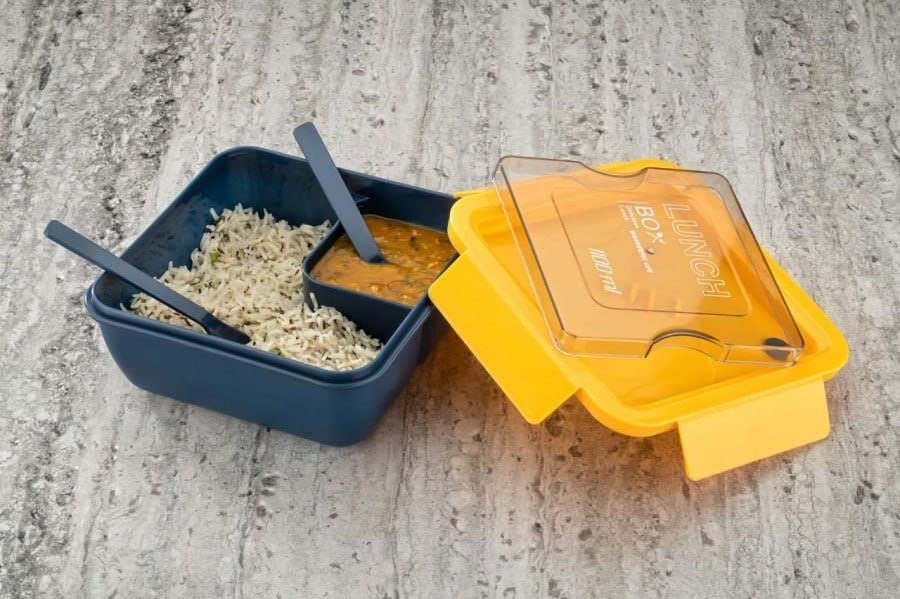 1100 ML Big Bite Lunch Box | Large Capacity, Leak-Proof | Ideal for Office, School & Travel | BPA-Free, Durable Design

