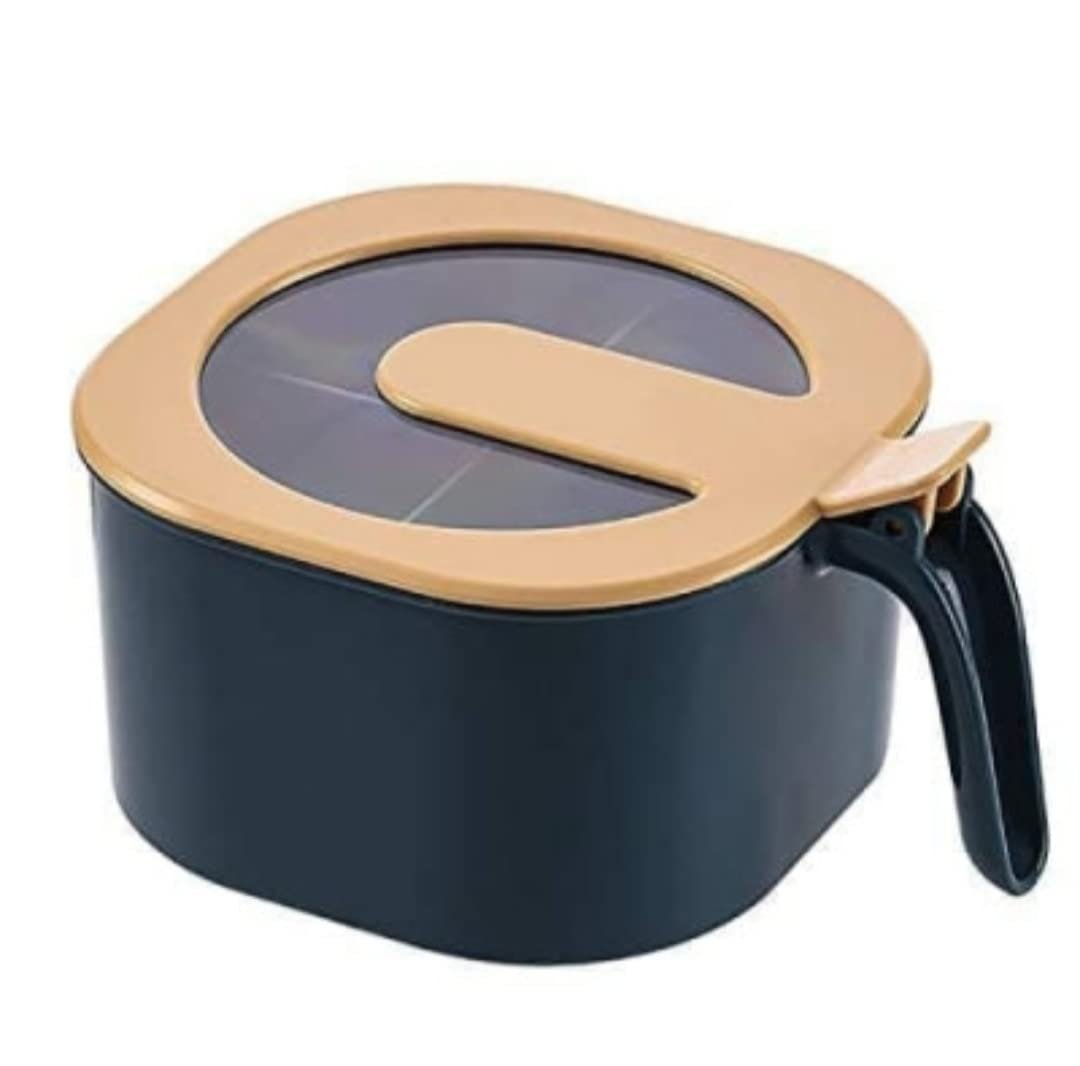 4 Compartments Seasoning Box Spice Jar | Airtight, Durable Spice Storage Box | Organize Your Spices, Herbs, & Seasonings | Ideal for Kitchen Storage

