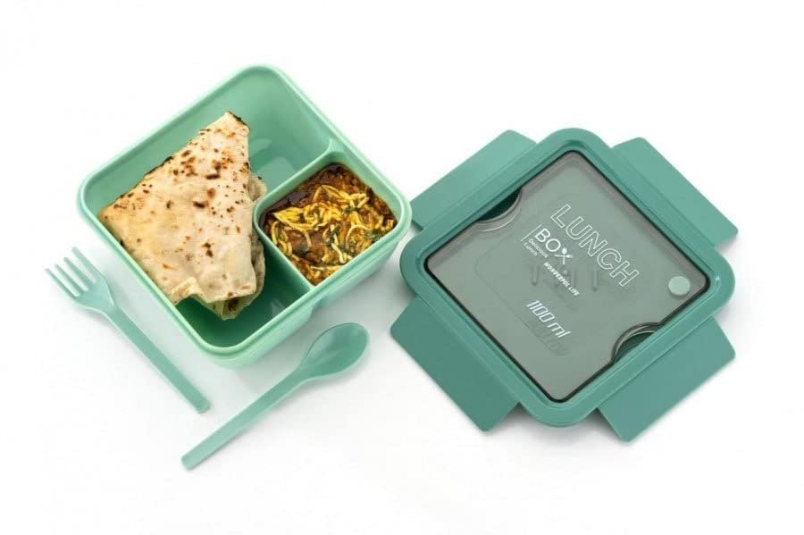 1100 ML Big Bite Lunch Box ? Large Capacity Food Storage Container for Office, School, and Travel ? Leak-Proof, BPA-Free, Microwave & Dishwasher Safe ? Durable Lunchbox for Adults & Kids

