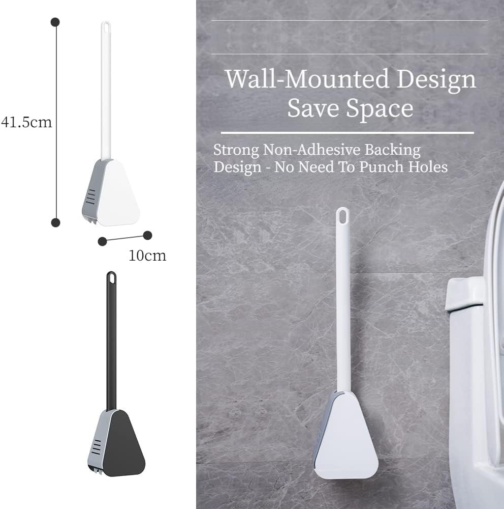 Golf Shape Toilet Brush Cleaner ? Unique Bathroom Cleaning Brush with Holder ? Compact Design, Durable Bristles, Deep Cleaning for Toilet Bowl and Rim