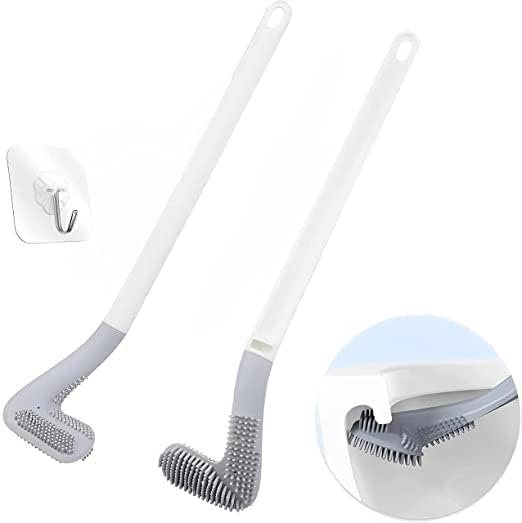Golf Shape Toilet Brush Cleaner ? Unique Bathroom Cleaning Brush with Holder ? Compact Design, Durable Bristles, Deep Cleaning for Toilet Bowl and Rim