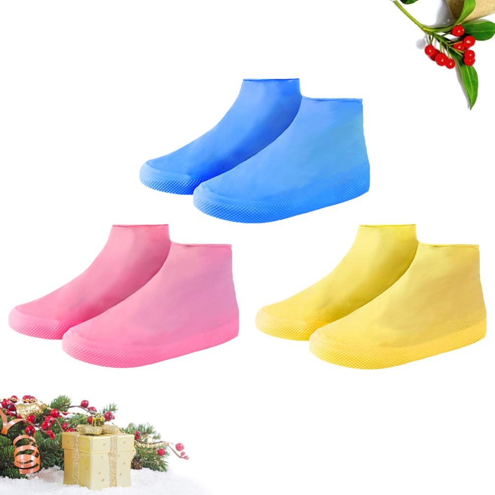 Silicone Shoe Cover (M Size) ? Waterproof, Reusable, Non-Slip Shoe Protector for Rain, Snow, Dust & Mud ? Durable and Stretchable for Men & Women

