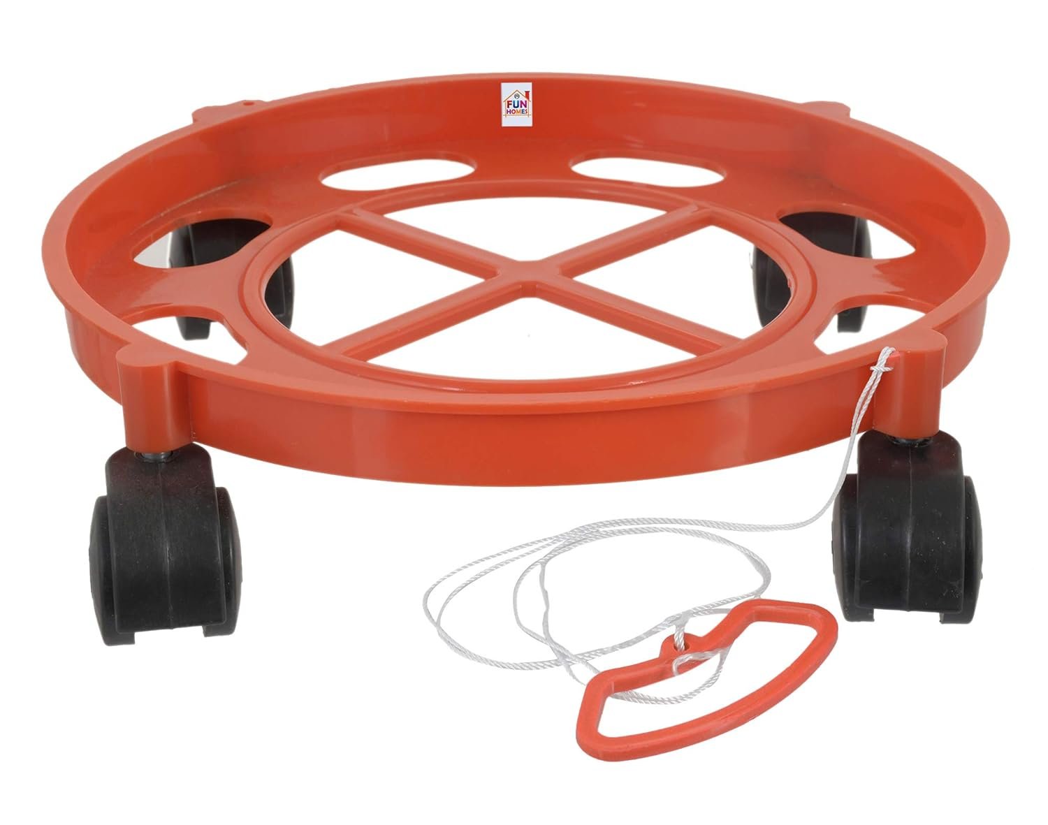 Gas Trolley with Wheels ? Heavy-Duty Cylinder Stand for Easy Movement ? 360? Rotating Base, Anti-Skid Design, Durable and Rust-Resistant

