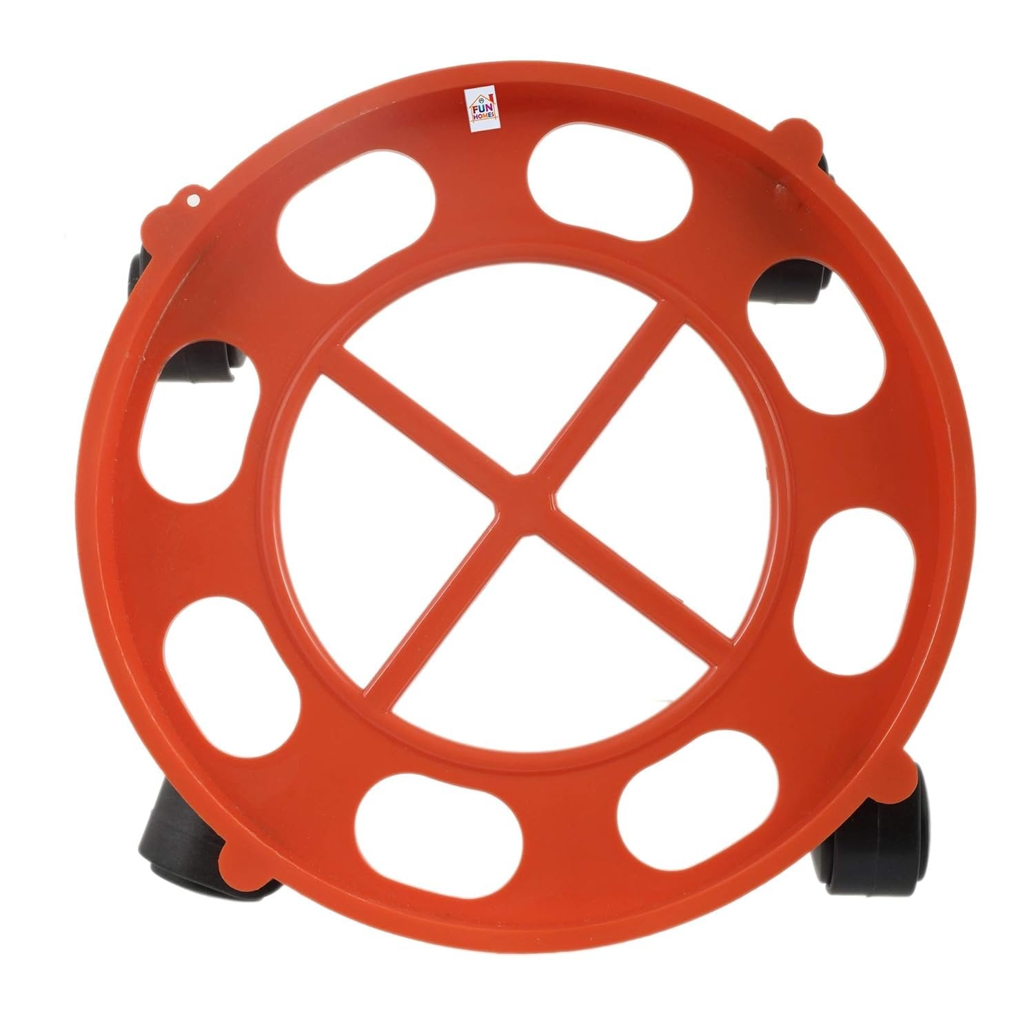 Gas Trolley with Wheels ? Heavy-Duty Cylinder Stand for Easy Movement ? 360? Rotating Base, Anti-Skid Design, Durable and Rust-Resistant

