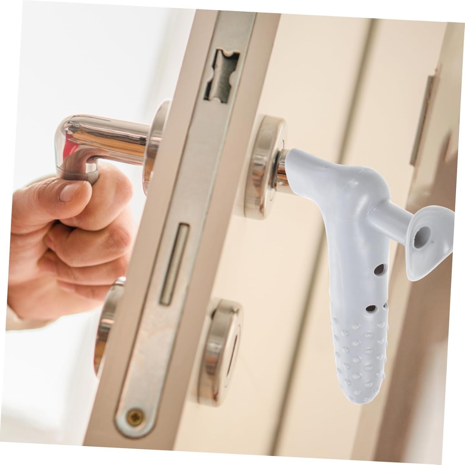 Safety Door Handle Cover ? Soft Silicone Protective Grip for Baby & Child Safety ? Anti-Collision, Shockproof, Easy to Install

