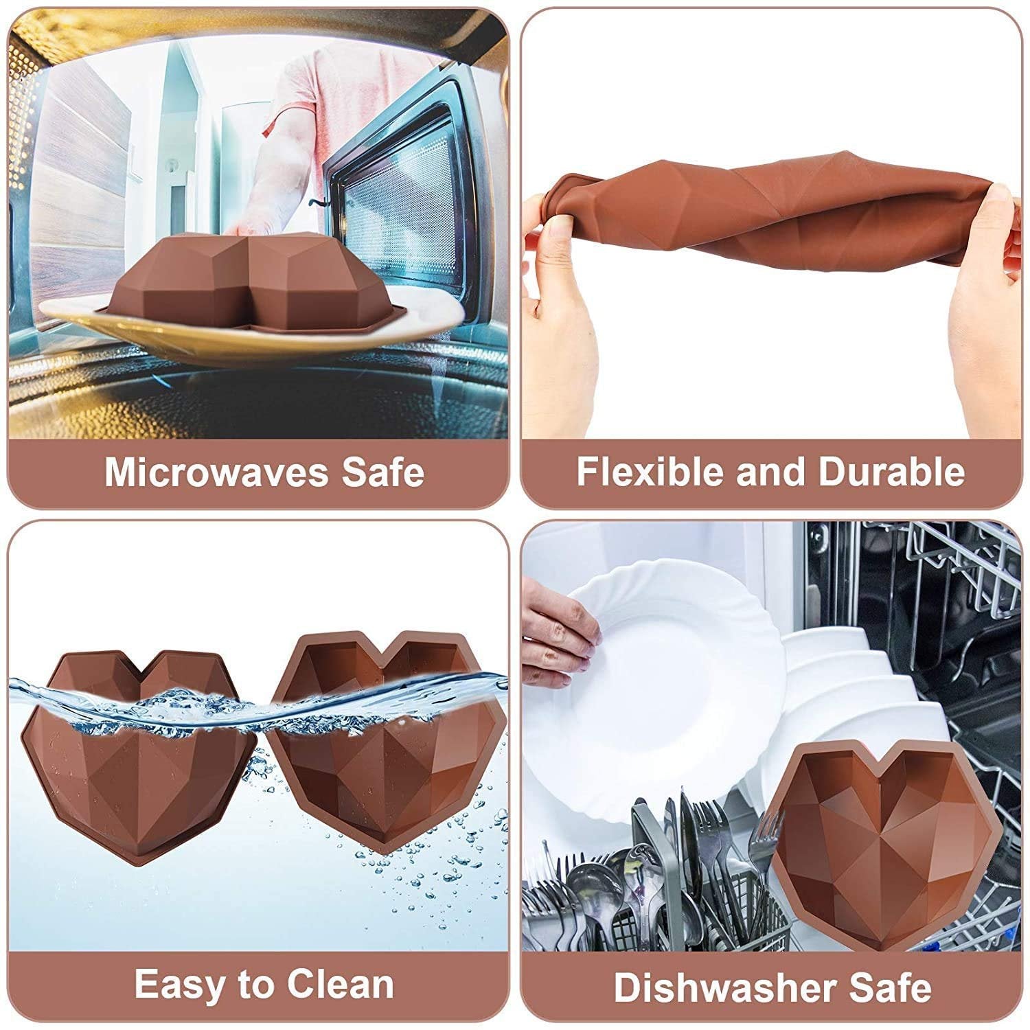 Pinata Cake Mould ? Breakable Heart Chocolate Mold for Surprise Cakes & Gifts ? Silicone, Non-Stick, Easy to Use & Clean


