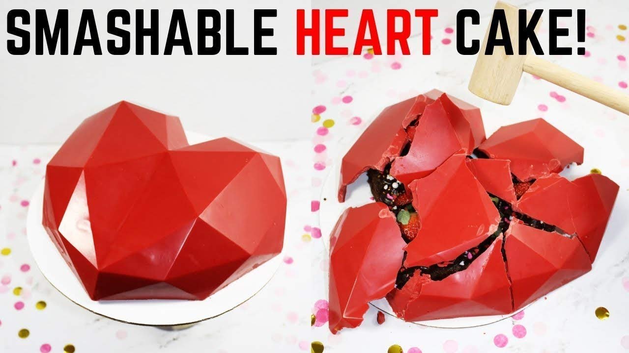 Pinata Cake Mould ? Breakable Heart Chocolate Mold for Surprise Cakes & Gifts ? Silicone, Non-Stick, Easy to Use & Clean

