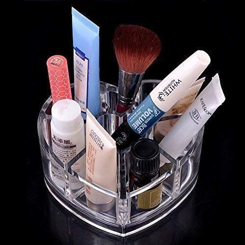 Heart Shape Acrylic Display Stand ? Decorative Organizer for Cakes, Perfumes, Collectibles ? Clear & Sturdy Showcase for Tabletop

