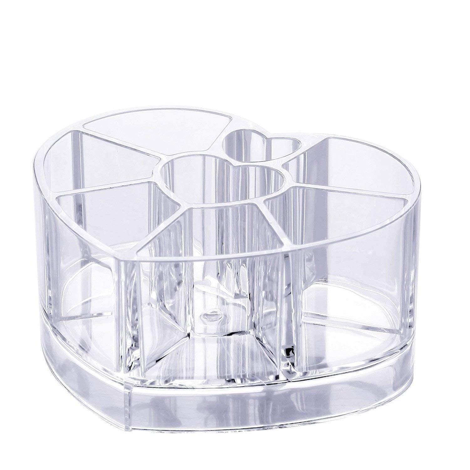 Heart Shape Acrylic Display Stand ? Decorative Organizer for Cakes, Perfumes, Collectibles ? Clear & Sturdy Showcase for Tabletop

