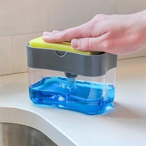 Soap Pump Dispenser for Kitchen & Bathroom ? One-Hand Press Liquid Soap Holder ? Compact & Leak-Proof Design

