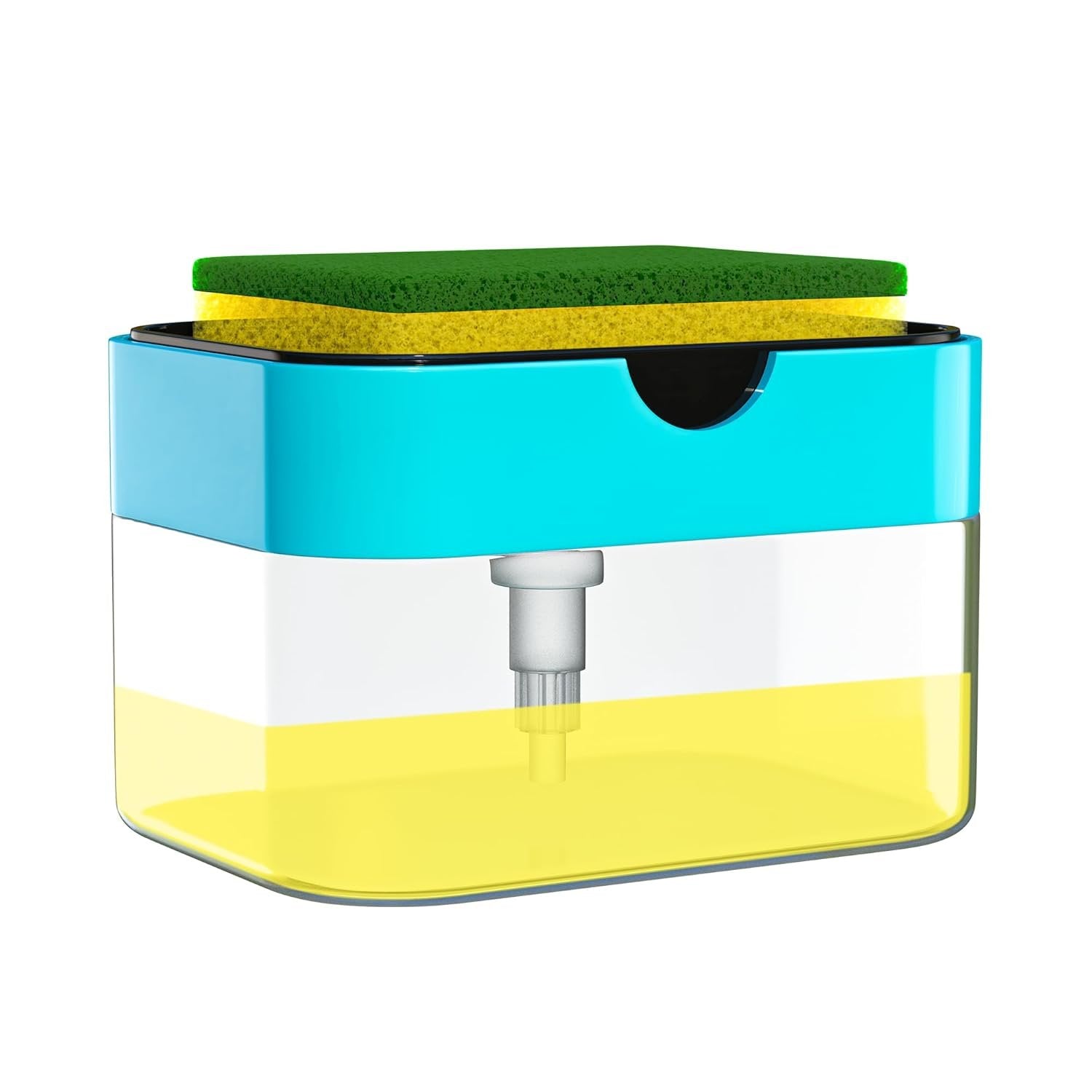 Soap Pump Dispenser for Kitchen & Bathroom ? One-Hand Press Liquid Soap Holder ? Compact & Leak-Proof Design

