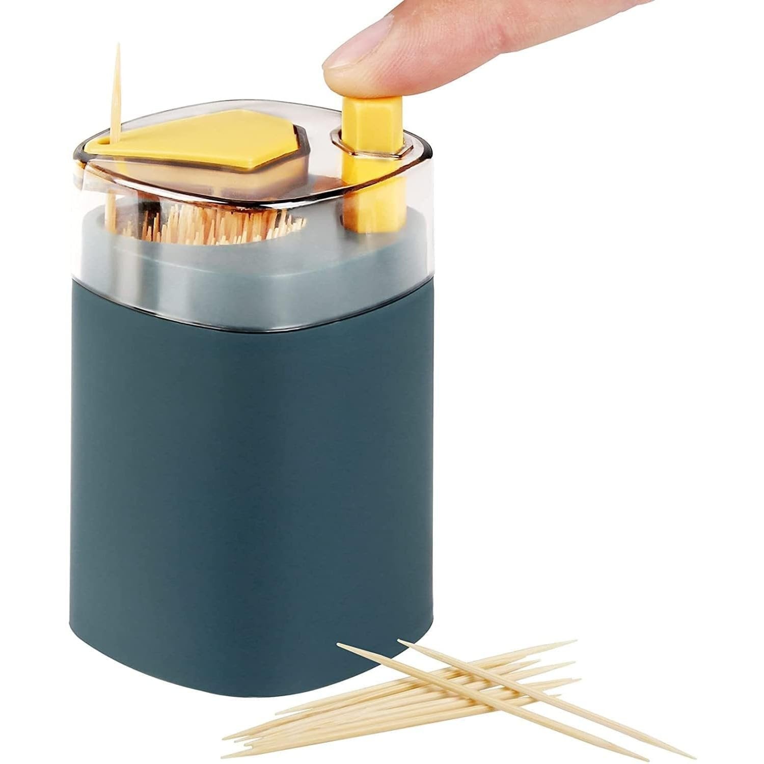 Automatic Toothpick Dispenser ? Hands-Free, Hygienic Toothpick Dispenser for Home & Office ? Easy One-Handed Use
