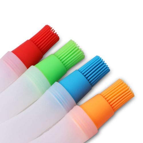 Silicon Oil Bottle Brush ? Flexible, Reusable Cleaner for Oil Bottles, Jars & Containers ? Easy-to-Clean Design

