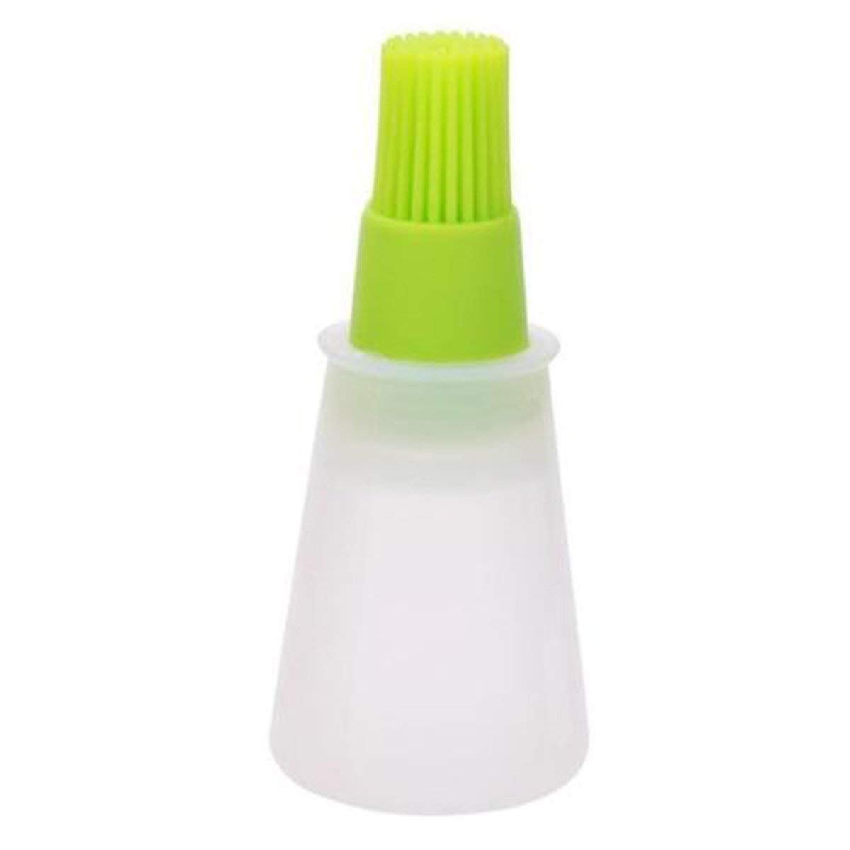 Silicon Oil Bottle Brush ? Flexible, Reusable Cleaner for Oil Bottles, Jars & Containers ? Easy-to-Clean Design

