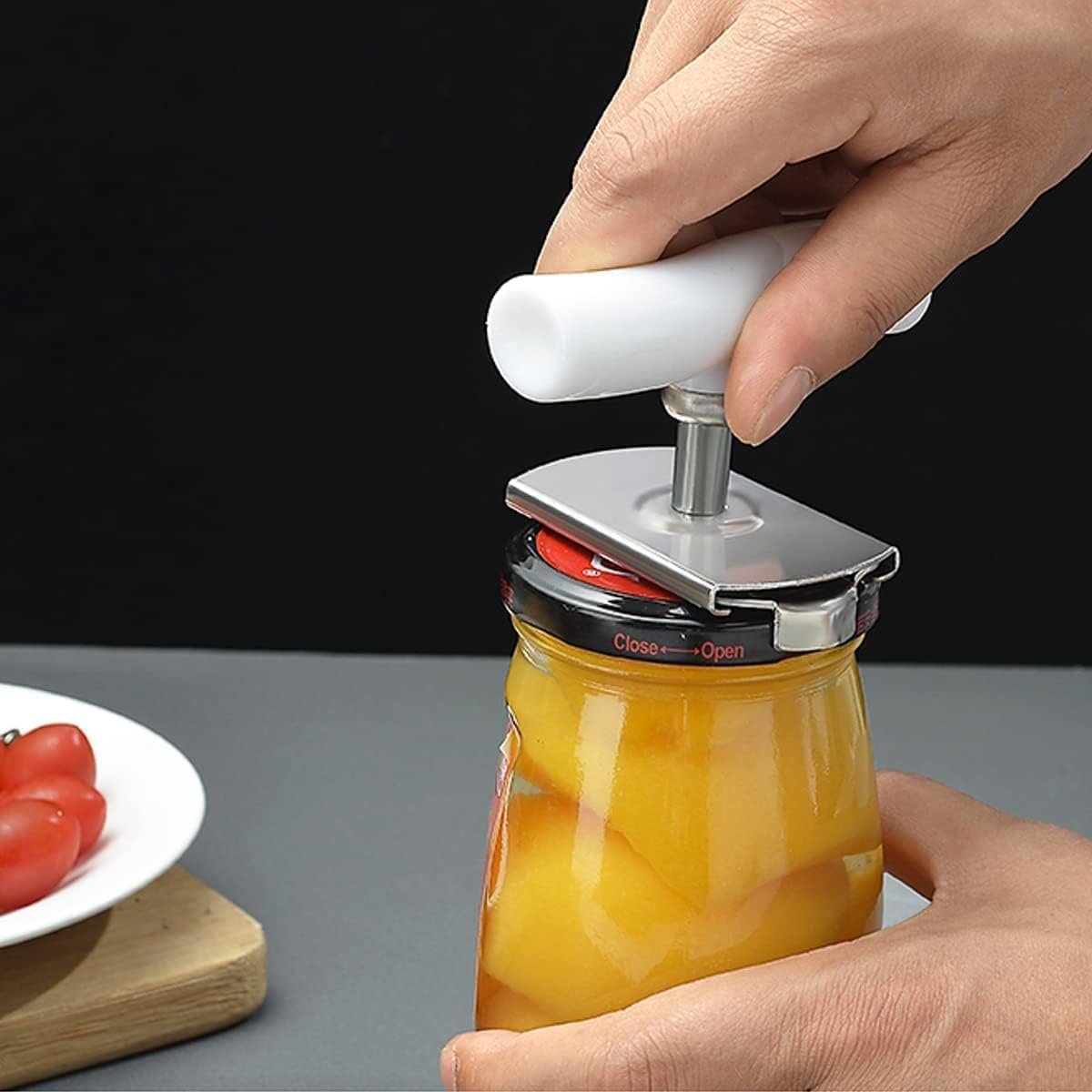Multi-Function Bottle Cap Opener ? 4-in-1 Tool for Jars, Bottles, and Cans ? Easy Grip, Durable Design

