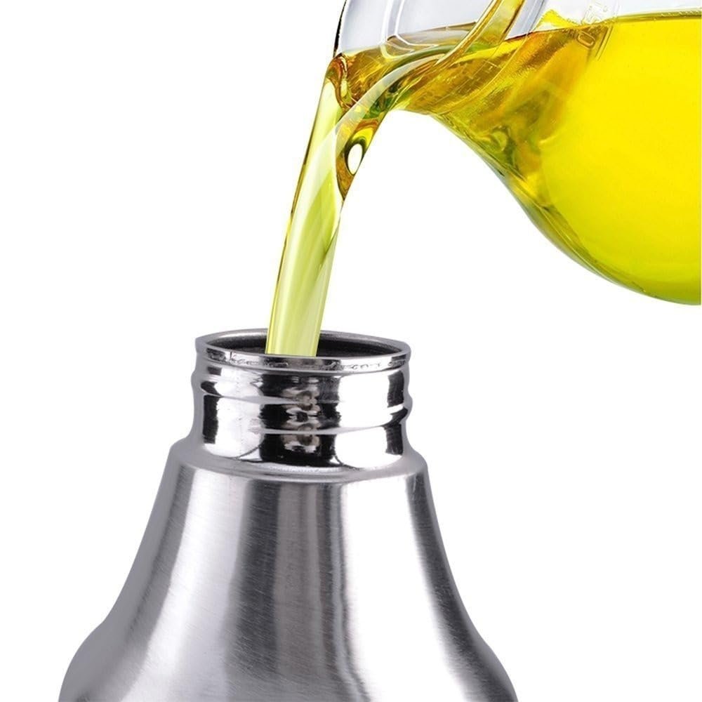 1000ml Stainless Steel Oil Dispenser ? Leak-Proof, Easy-Pour Oil Bottle for Cooking, Salad Dressings, and More

