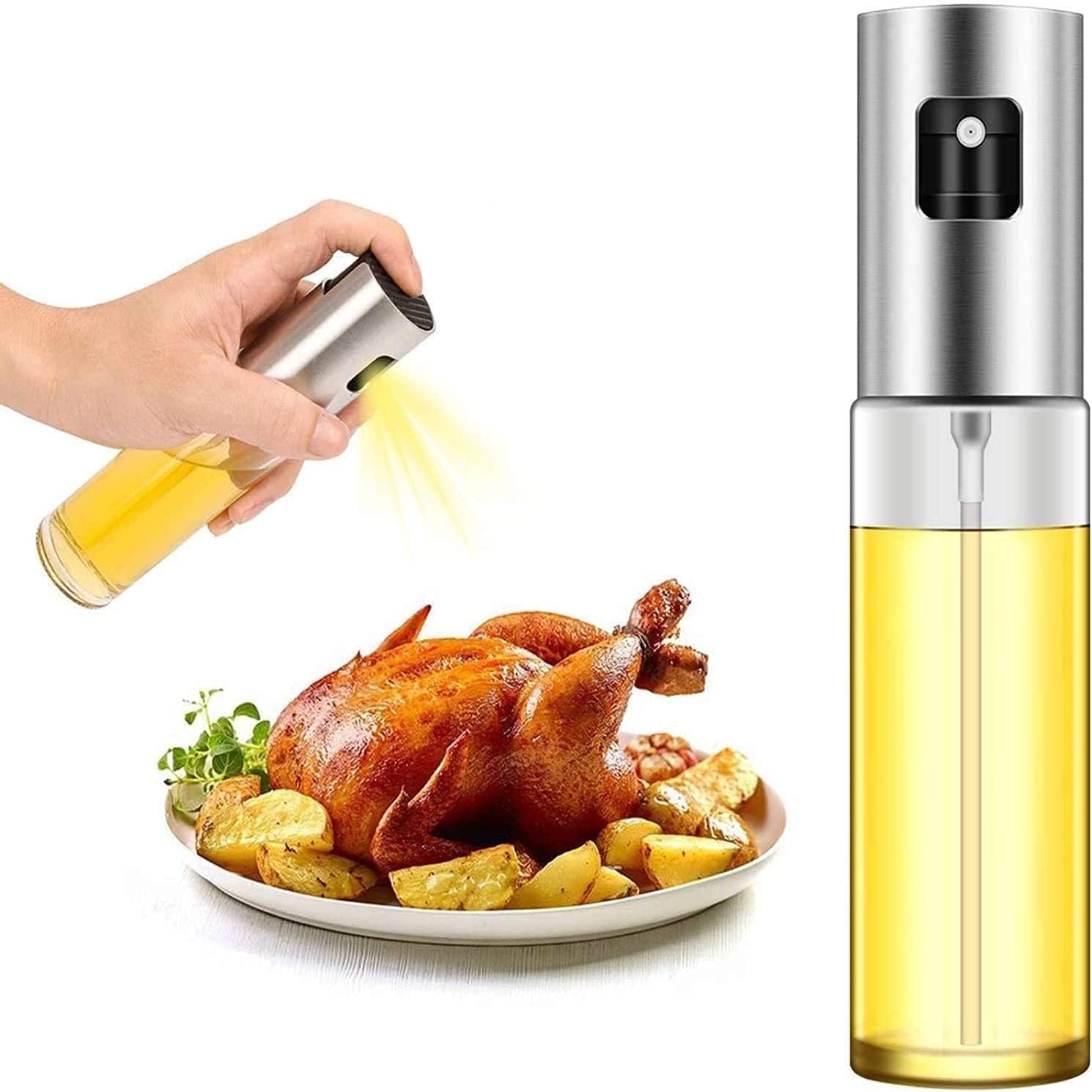 Oil Sprayer ? Reusable, Non-Aerosol Sprayer for Olive Oil, Vinegar, and Cooking Oils ? Healthy, Controlled Dispensing


