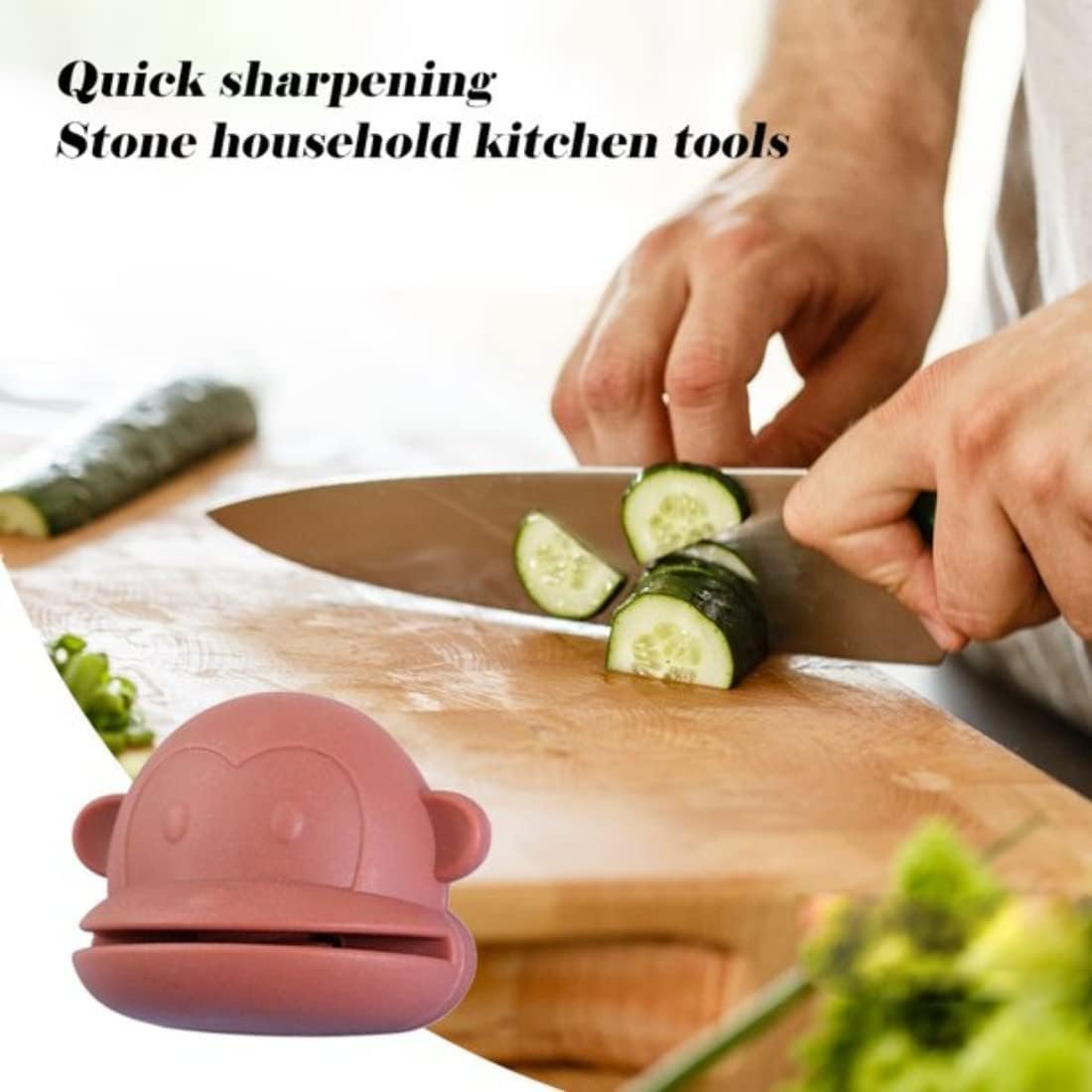 Cartoon-Shaped Knife Sharpener ? Fun, Easy-to-Use Knife Sharpening Tool for Kitchen, Office, & Gifts

