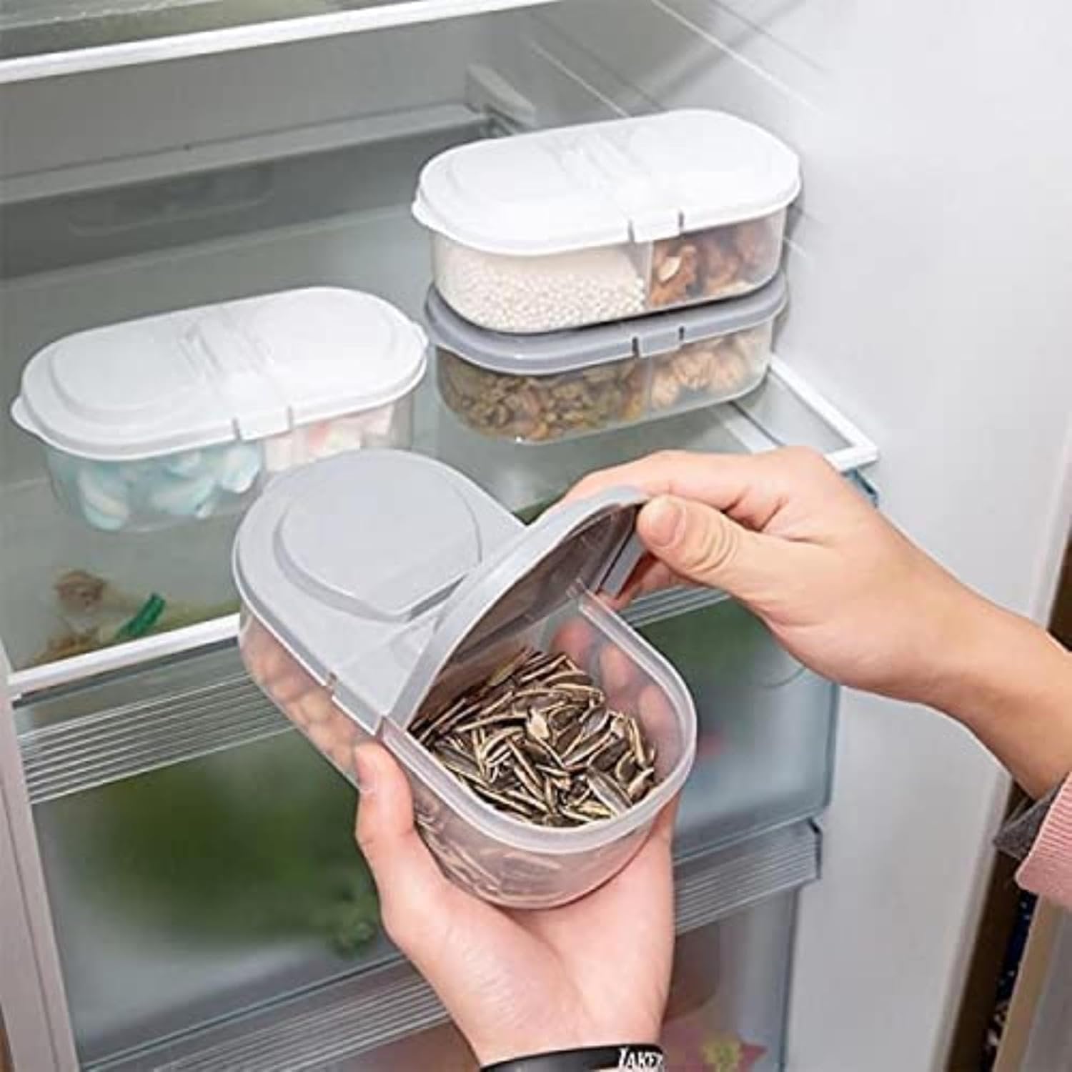 2 Way Food Storage Container Box ? Airtight, Leak-Proof, Stackable Design for Easy Food Organization

