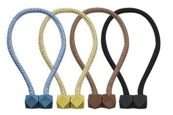 (Pack of 2) Magnetic Curtain Rope ? Adjustable, Strong Hold for Easy Curtain Tieback & Decoration

